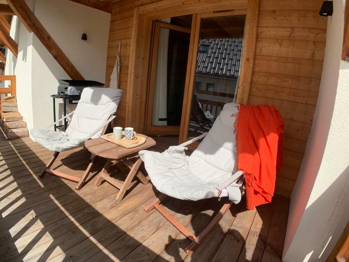 Le Gabion, Luxueux Appartement Avec Sauna, Serre Chevalier Vallee サン・シャフレ エクステリア 写真